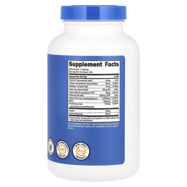 Nutricost Vitamin B Complex, 462 mg Capsules